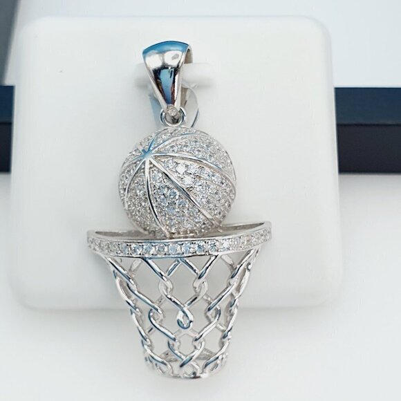 "925 Sterling Silver Cubic Zirconia Pendant, UU1P6A6041 - Picture 5 of 8